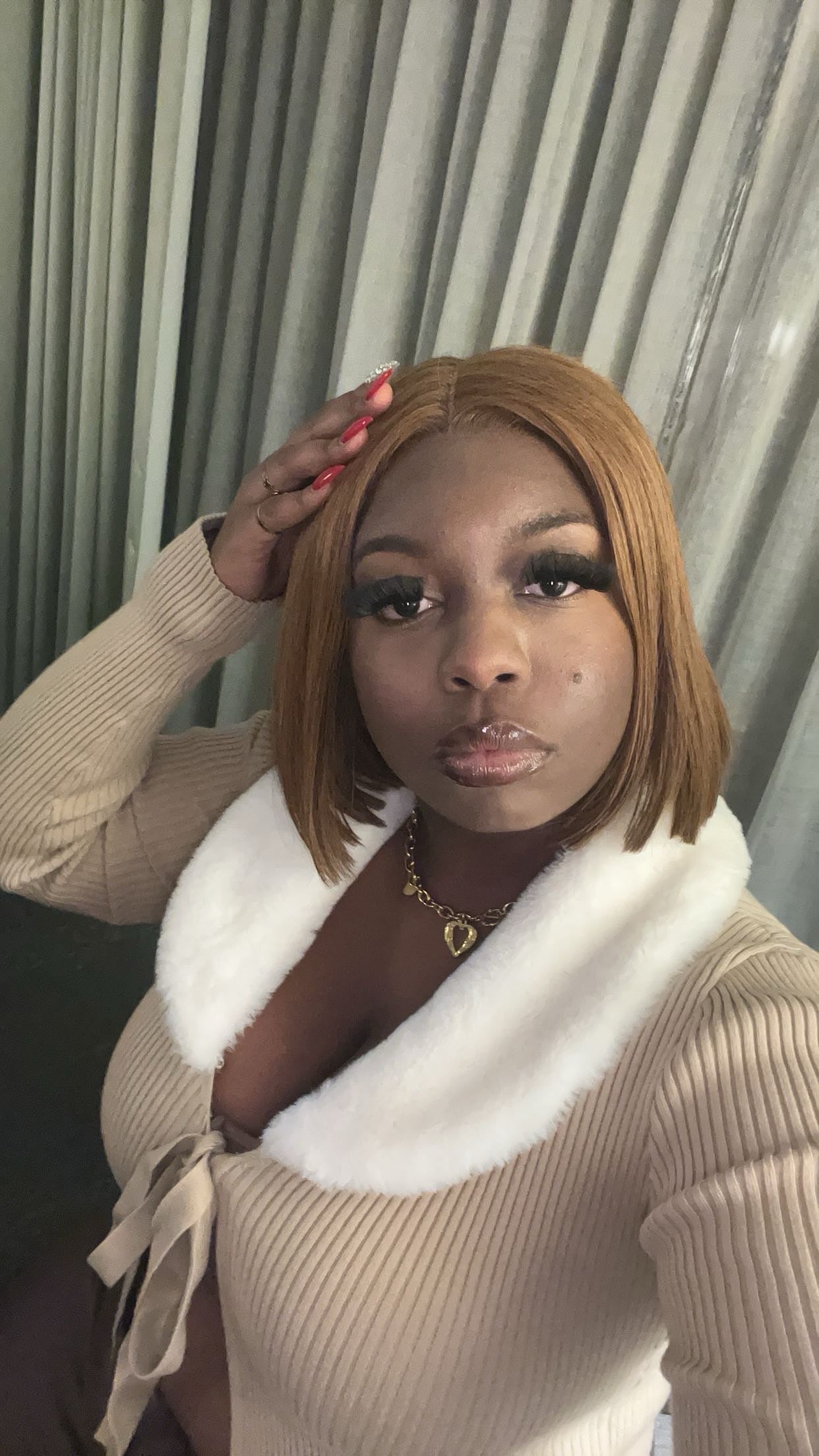 14 in brown color transparent lace  5x5 lace frontal wig